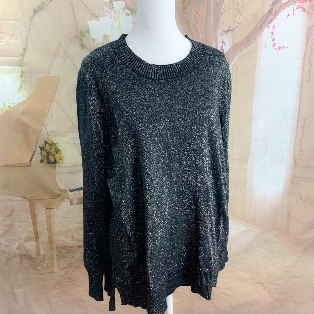 NEW Michael Kors Shimmer Crew Neck Sweater - Picture 5 of 10